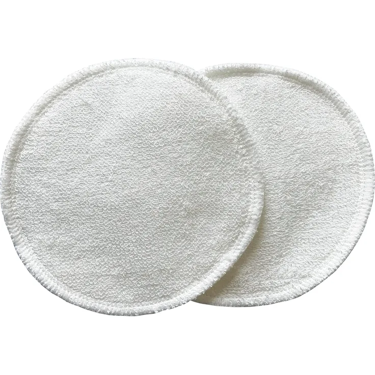 Tigex Waschbare Stilleinlagen | Weiche Baumwolle und Bambus | Bio Baumwollbeutel | 6er Pack, weiß