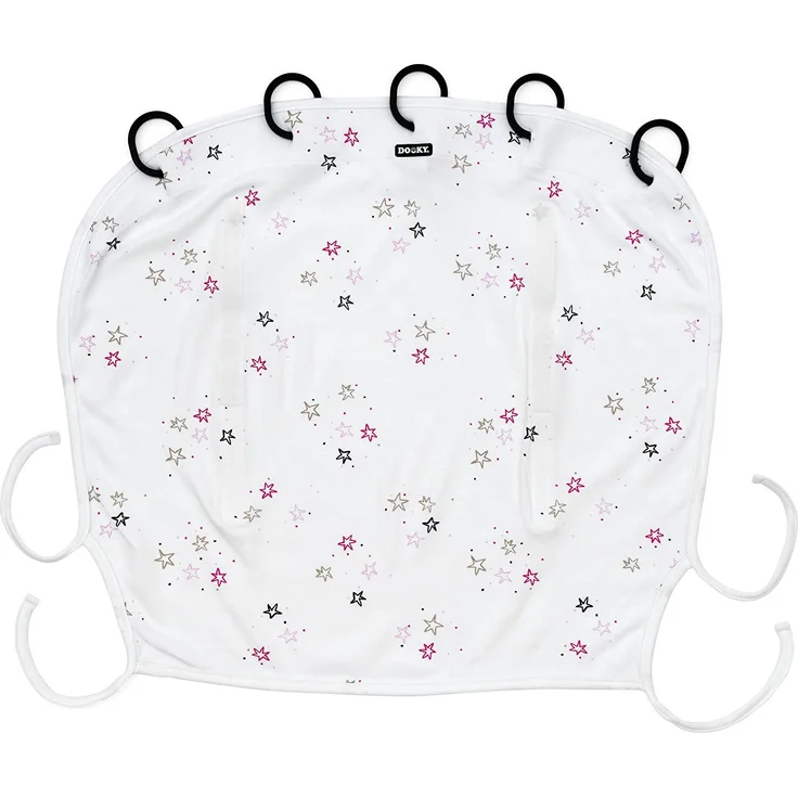 Dooky Universal Sonnenschutz, Wetterschutz für Babyschale, Kinderwagen,Buggy(UV-Schutz LSF40+, TÜV getestet, universelle Passform, stylisher Windschutz, Baby Erstausstattung),Twinkle Stars,DOOKY126620 – Bild 1