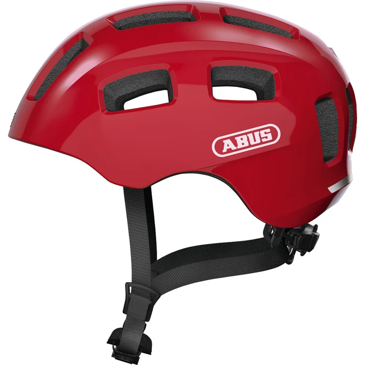 Abus 'Youn-I 2.0' Kinderfahrradhelm blaze red, Kopfumfang 48-54 cm, mit integriertem LED-Rücklicht – Bild 1