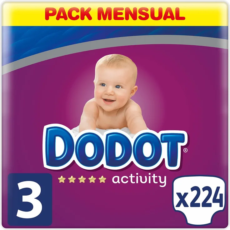 Dodot Activity Windeln, Größe 3, 224 Stück