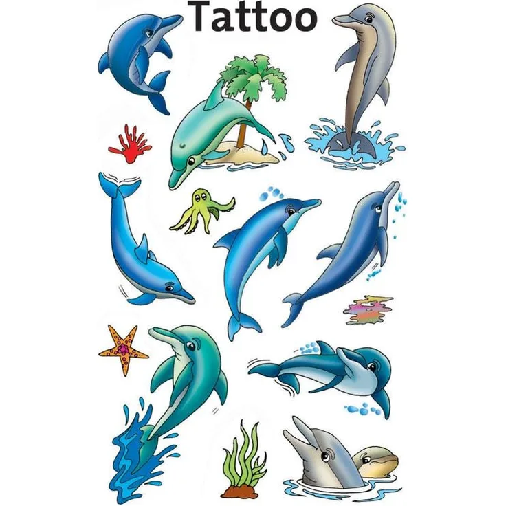 Tattoos Sticker Delfine