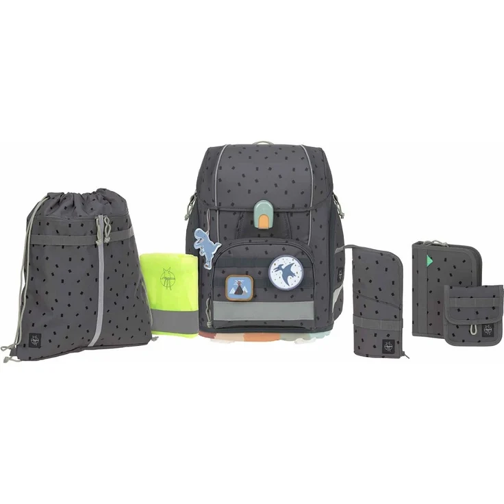 LÄSSIG Schulranzen Set Unique Boxy 7-teilig "Speckles Anthracite" – Bild 2