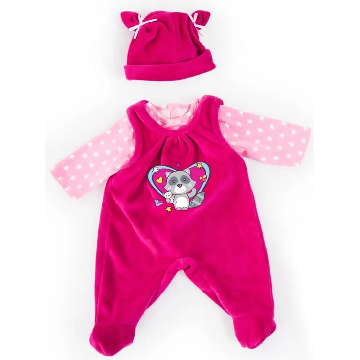 Puppensachenset für Puppen 46cm, Motiv Waschbär