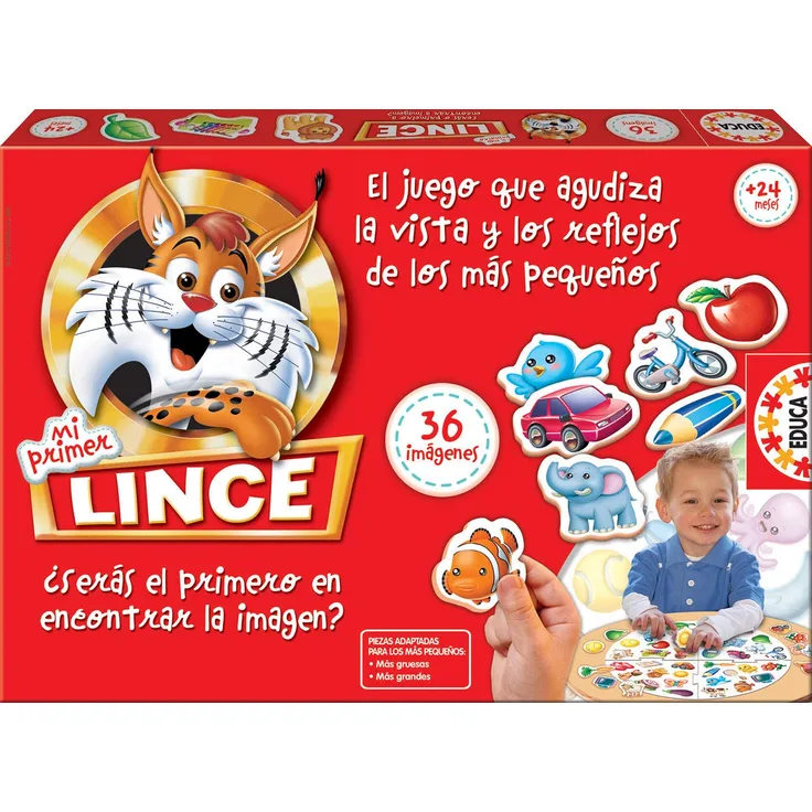 Educa Lince Lernspiel 36 imágenes Sortiert, 15676