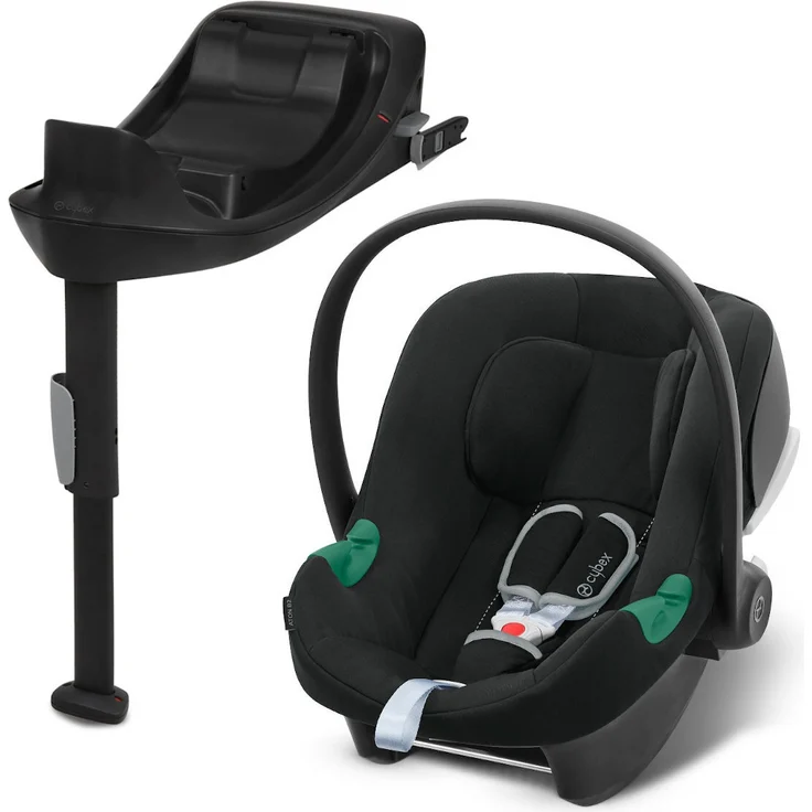 Cybex Aton B2 i-Size Babyschale inkl. Base One Volcano Black – Bild 8