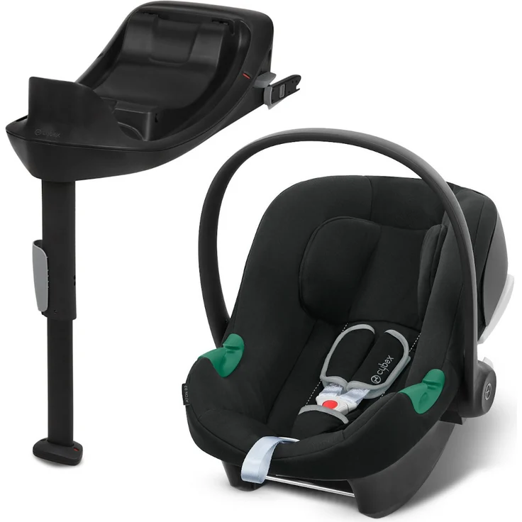 Cybex Aton B2 i-Size Babyschale inkl. Base One Volcano Black – Bild 1