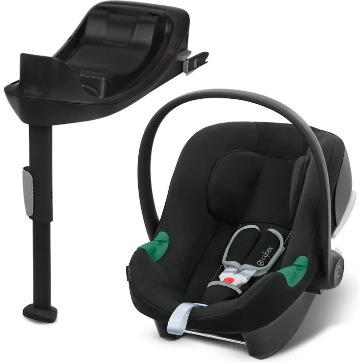Cybex Aton B2 i-Size Babyschale inkl. Base One Volcano Black