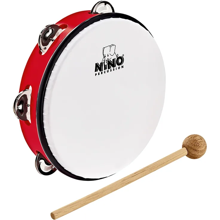 NINO Percussion ABS Tambourine 8 - Rot (NINO51R)