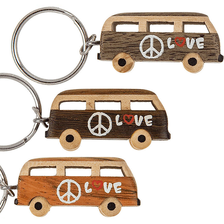 Schlüsselanhänger Hippie Bus