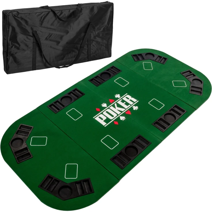 GAMES PLANET® Pokerauflage 160x80cm, grün – Bild 1