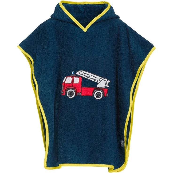 Playshoes Kinder Poncho Feuerwehr marine | S – Bild 1