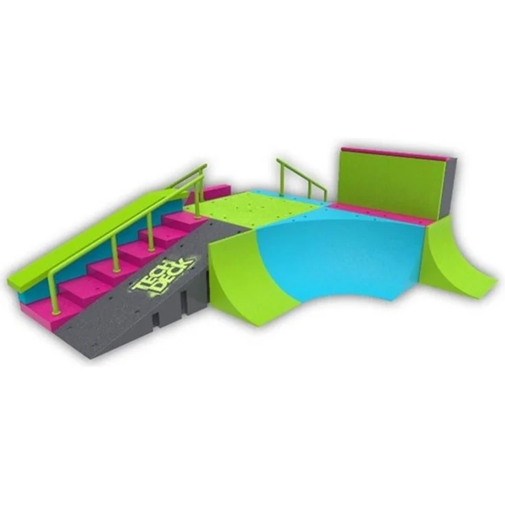 Tech Deck, Neon Mega Park X-Connect Creator, anpassbares Rampenset mit Zwei Fingerboards, leuchtet im Dunkeln, Kinderspielzeug für Jungen und Mädchen – Bild 2