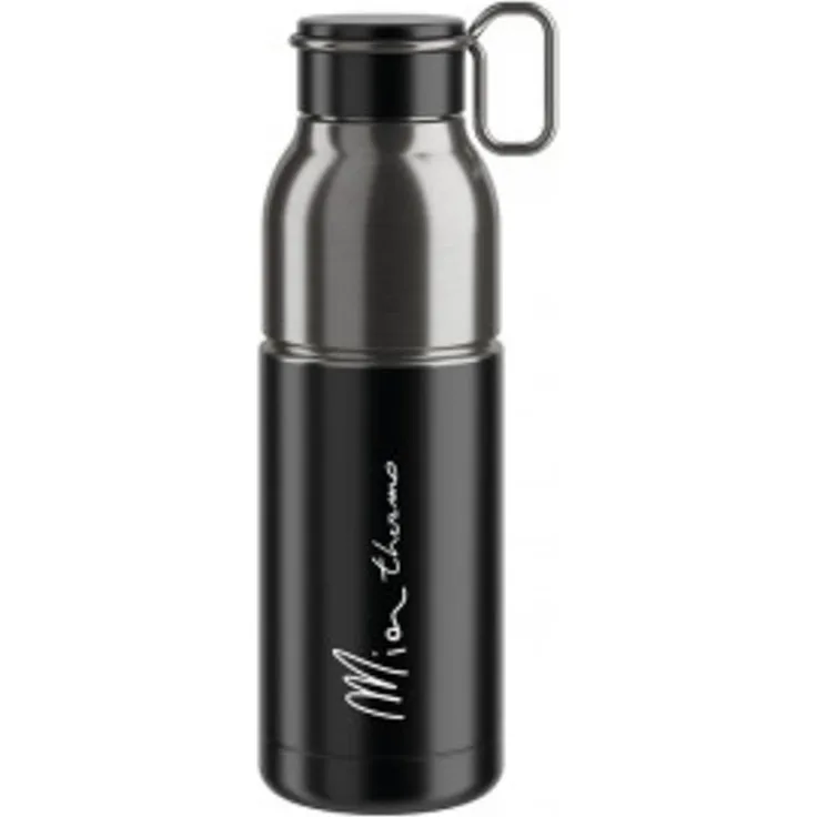Trinkflasche Elite Mia Thermo 550ml, schwarz/silber, Edelstahl
