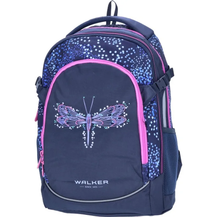 Walker Schulrucksack Fame 2. 0 Magic Dragonfly Dark Blue