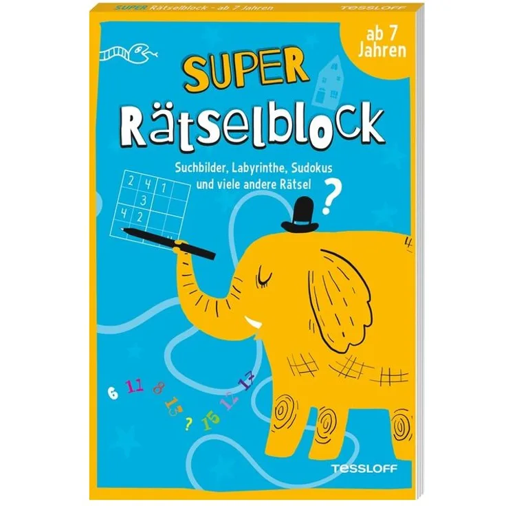 Super Rätselblock ab 7 Jahren