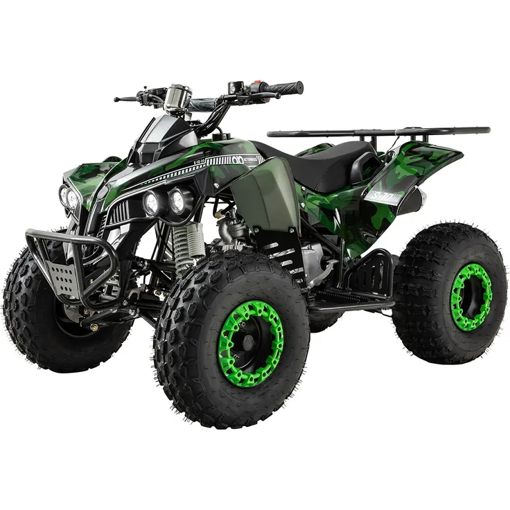 Midiquad Miniquad ATV S-10 125 cc Quad Pocket Bike Kinderquad Benzin Pocketquad (lackiert Camouflage)