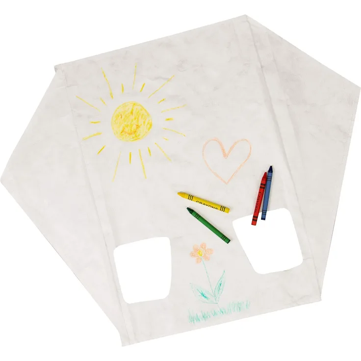 Wolkenstürmer Maldrachen Creative Kite Sled DIY Creative (bemalbar) Für Kinder ab 3 Jahren - Einleiner Kinder Flugdrachen ohne Gestänge – ideal zum Geburtstag oder Basteln mit Kindern