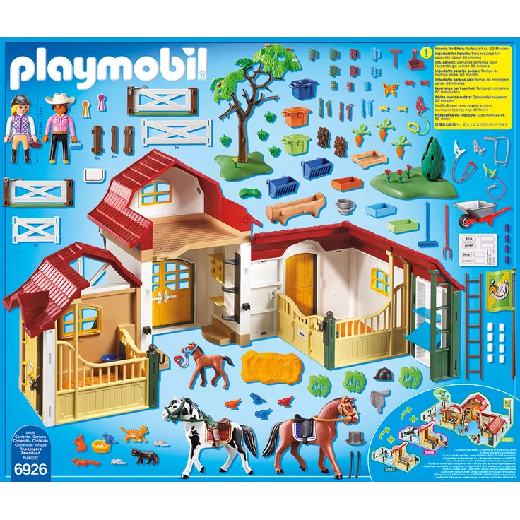 Playmobil Country 6926 'Großer Reiterhof', 102 Teile, ab 5 Jahren – Bild 3