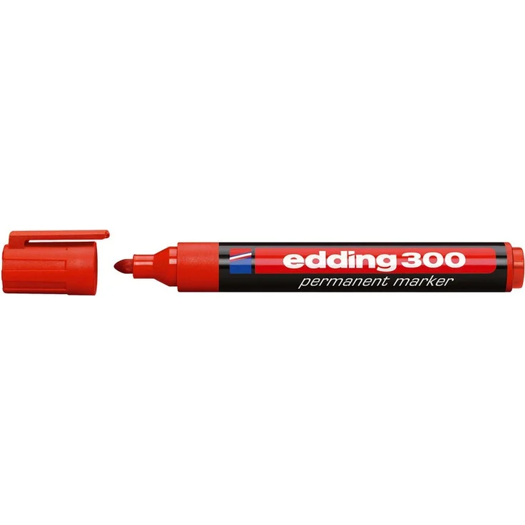 edding Permanentmarker 300 4-300002 1,5-3mm Rundspitze nachfüllbar rt – Bild 4