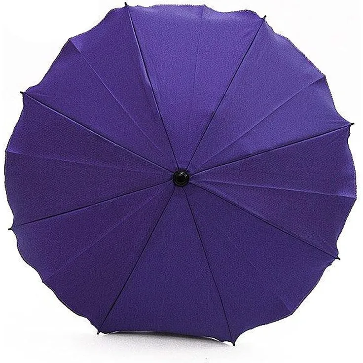 Best For Kids Universal Kinderwagenschirm Höchster UV Schutz Standard 801 - Sonnenschirm und Regenschirm für Kinderwagen, biegsam und einklappbar, viele Farben zur Auswahl (Violett)