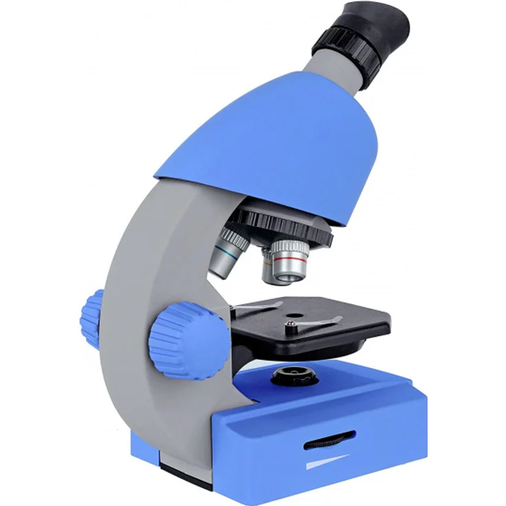 Bresser Optics 8851300WXH000 Optisches Mikroskop Blau 640x 40x LED Akku – Bild 2