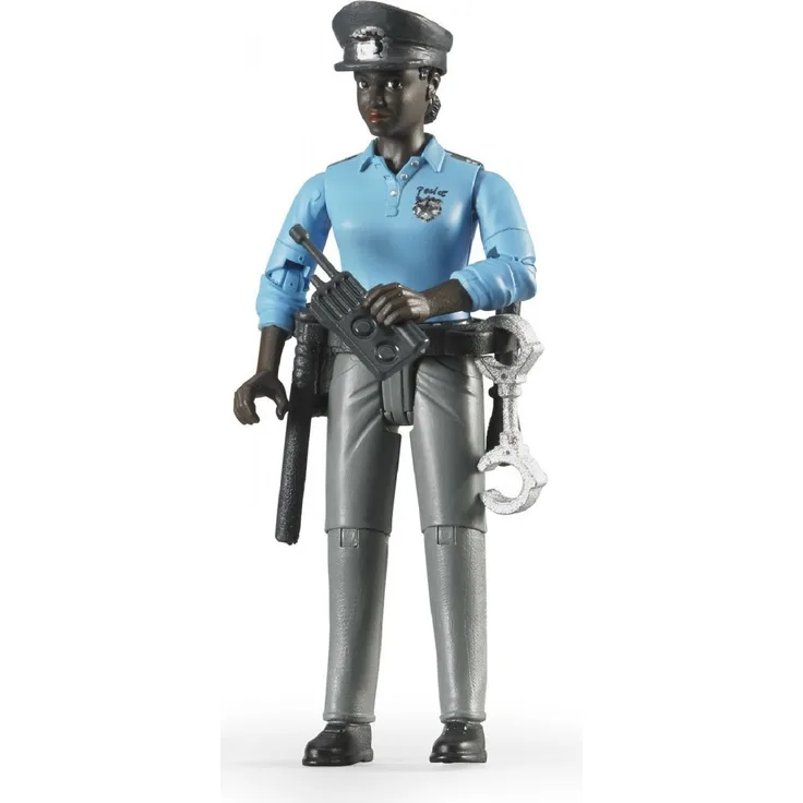 BRUDER bworld - Polizistin mit dunklem Hauttyp und Zubehör