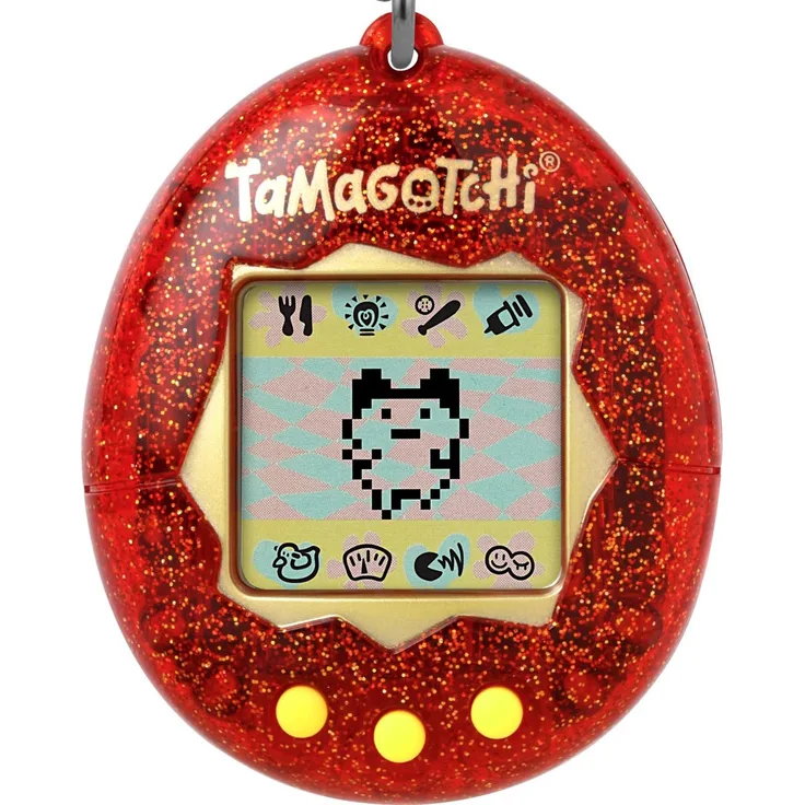 TAMAGOTCHI 42937 Bandai Original Red Glitter-virtuelles elektronisches Haustier-42937