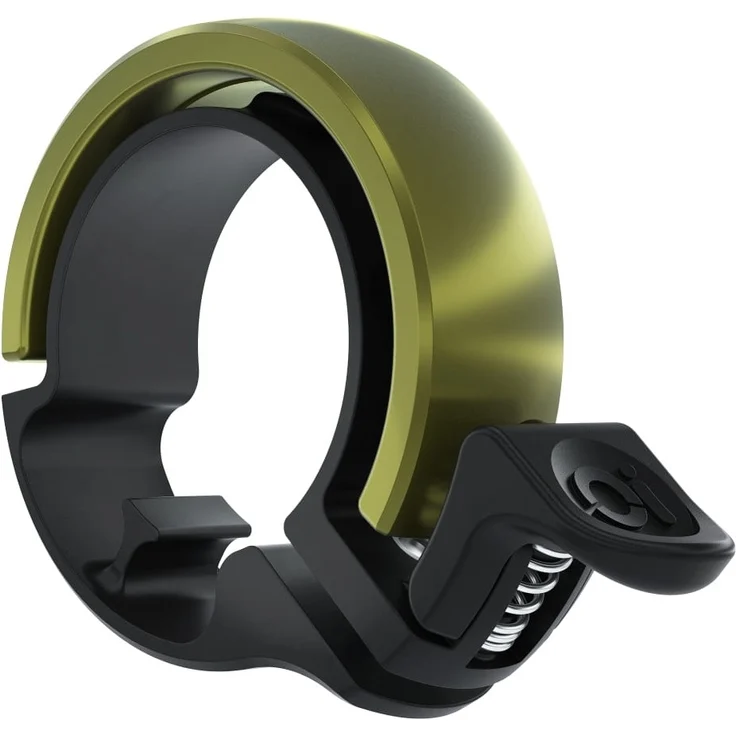 Knog Oi Classic Fahrradklingel - Schwarz/Olive - Large, 23. 8 - 31. 8mm.