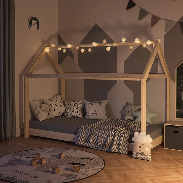 VitaliSpa 'Cotton Balls' Lichterkette Girlande weiß/grau 310 cm - Preisvergleich – Bild 2