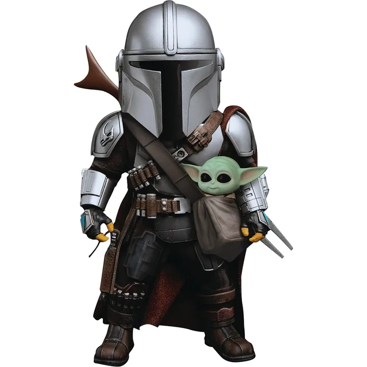 Beast Kingdom Toys Star Wars The Mandalorian – Figur Egg Attack Action The Mandalorian, 17 cm, EAA-122