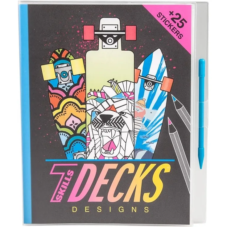 Depesche 7 Skills Decks Designs Malbuch