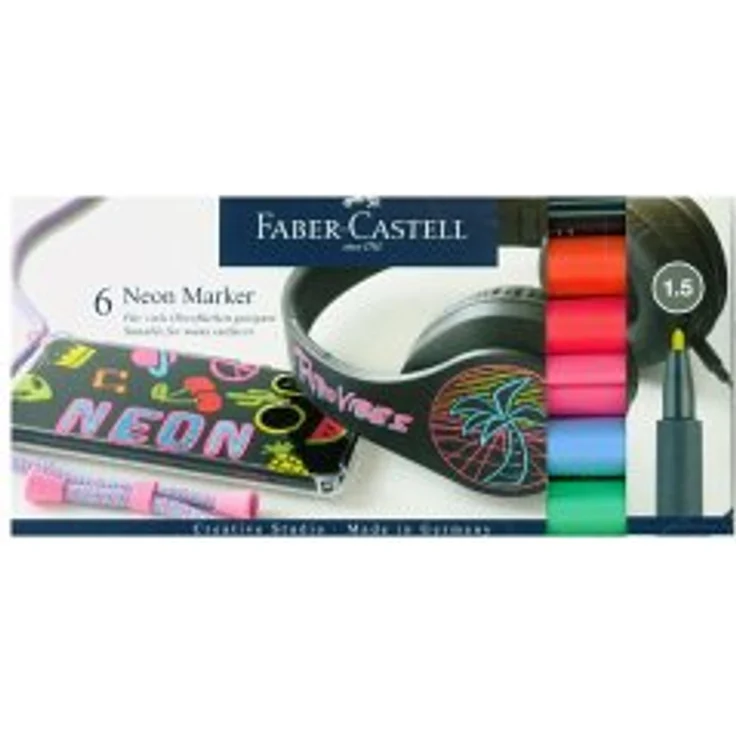 Neon Marker, 6 Stück von Eberhard Faber – Bild 1