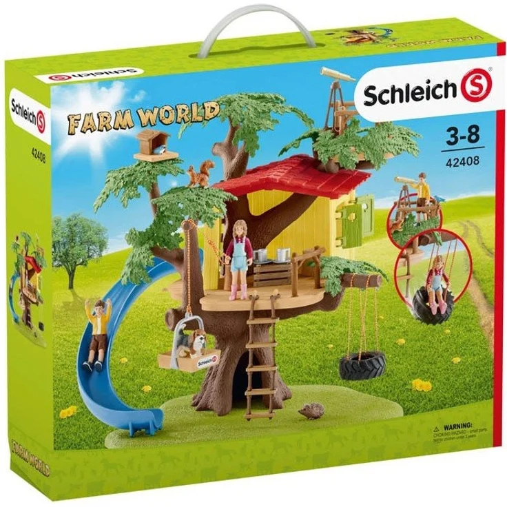 Schleich 42408 Farm World Spielset - Abenteuer Baumhaus, Spielzeug ab 3 Jahren – Bild 1