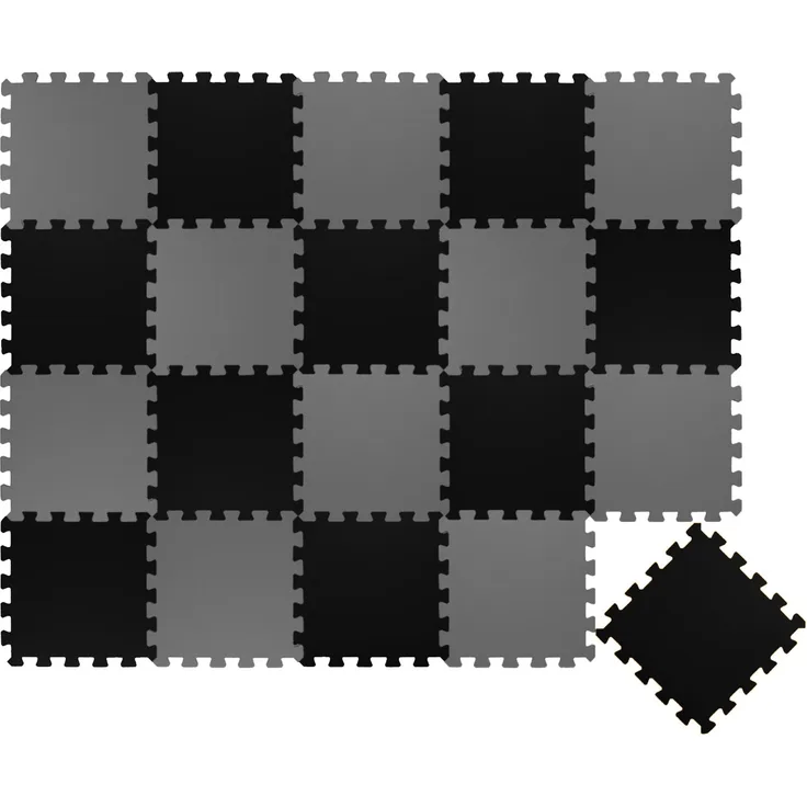 20 Teile Baby Kinder Puzzlematte ab Null - 30x30 Puzzle Spielmatte Krabbelmatte
