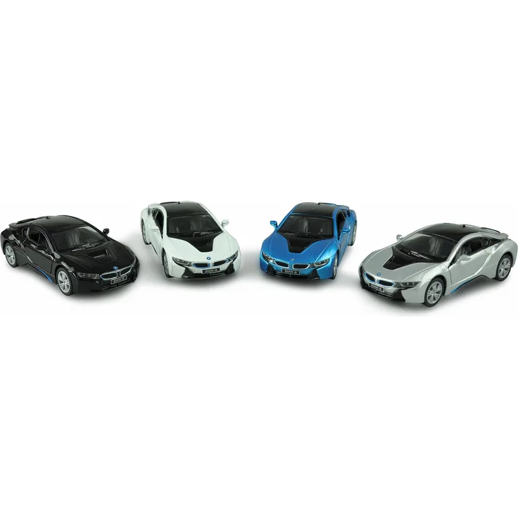 Amewi Rückzug Druckguss BMW i8 1:36, 12er Set im Display 200022