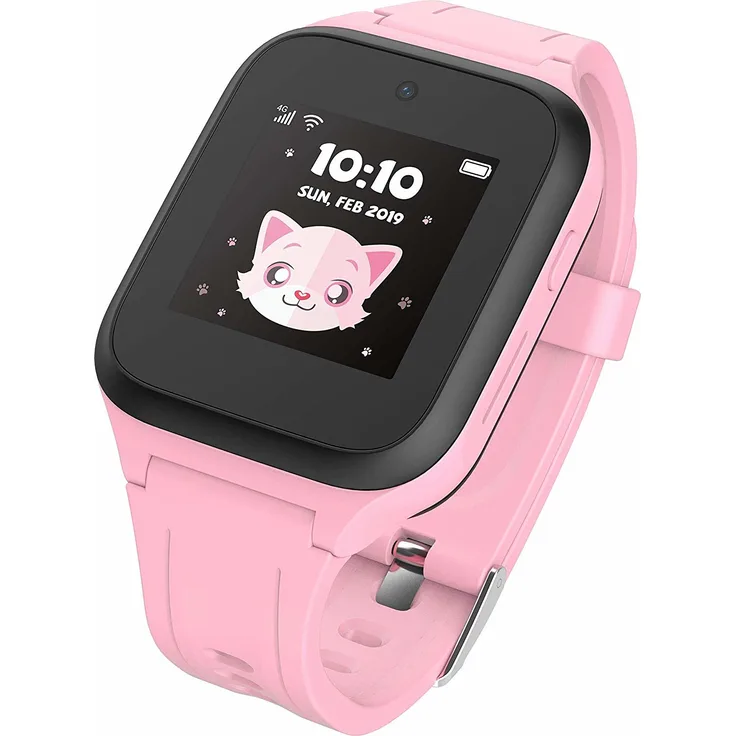 TCL 'Movetime Family Watch MT40' Kinder-Smartwatch, 1,3-Zoll-Display (3,3 cm), inkl. GPS-Sensor, Schrittzähler, Sprachnachrichten, Telefon & Videotelefonfunktion, Ortung, SOS Funktion, pink
