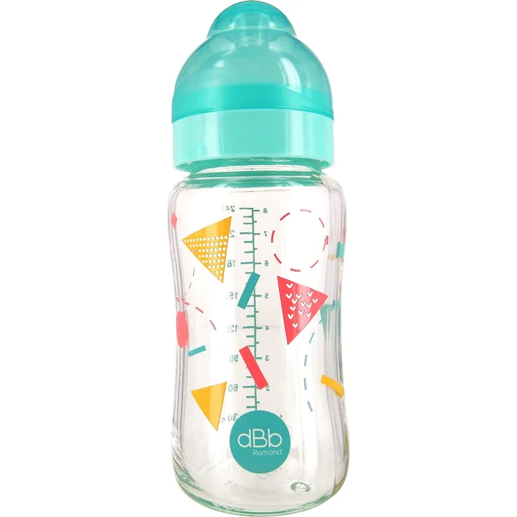 dBb Remond Geometrieflasche in Box, 237 ml, transluzente Minze