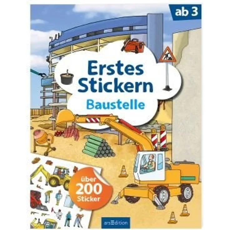 Erstes Stickern - Baustelle - über 200 Sticker
