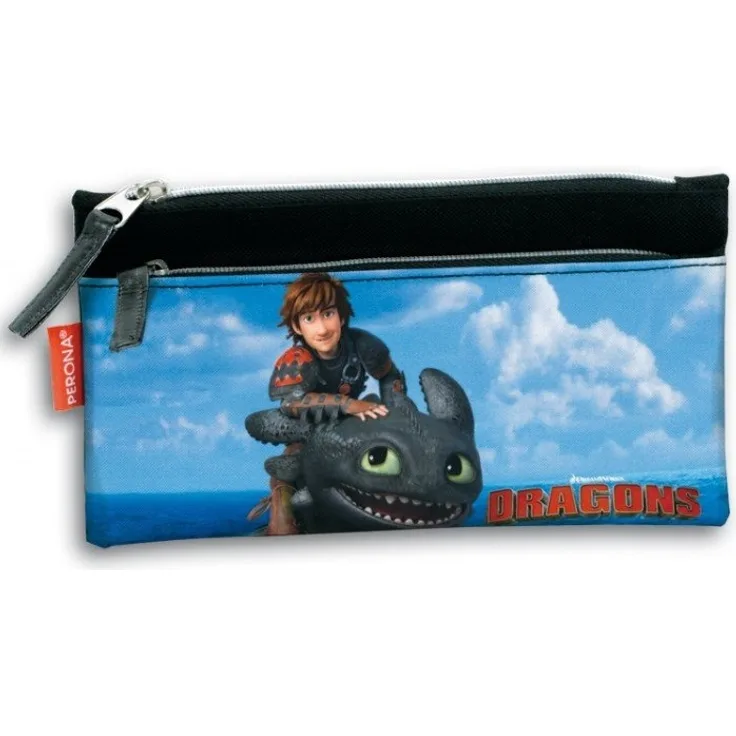 Dragons Drachenzähmen leicht gemacht - Doppel-Stifte-Etui Mäppchen (22 cm)