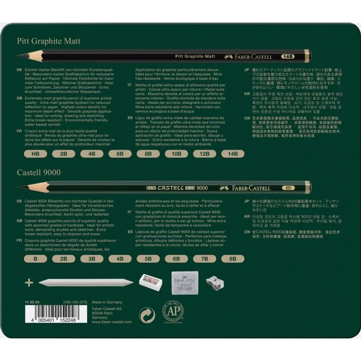 Set Pitt Graphite Matt & Castell 9000 - Preisvergleich – Bild 4