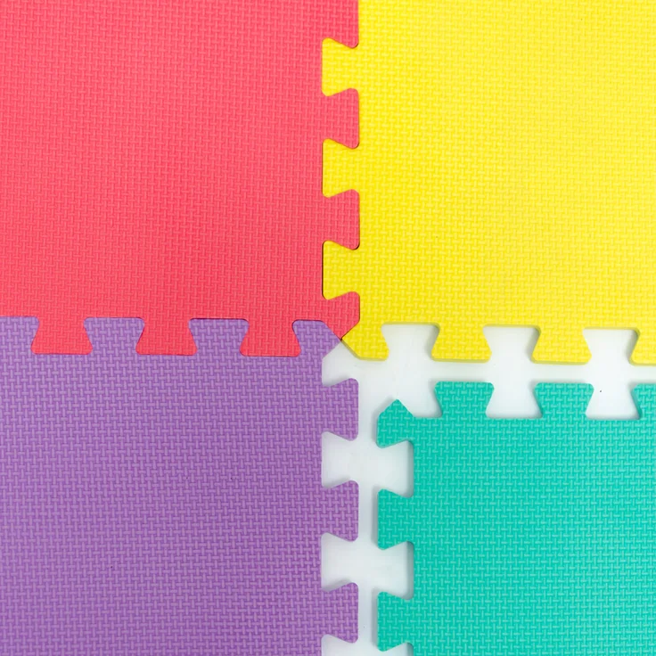 LittleTom Baby Puzzlematte Ab Null Kinder Spielmatte EVA Krabbelmatte Uni Farben – Bild 15
