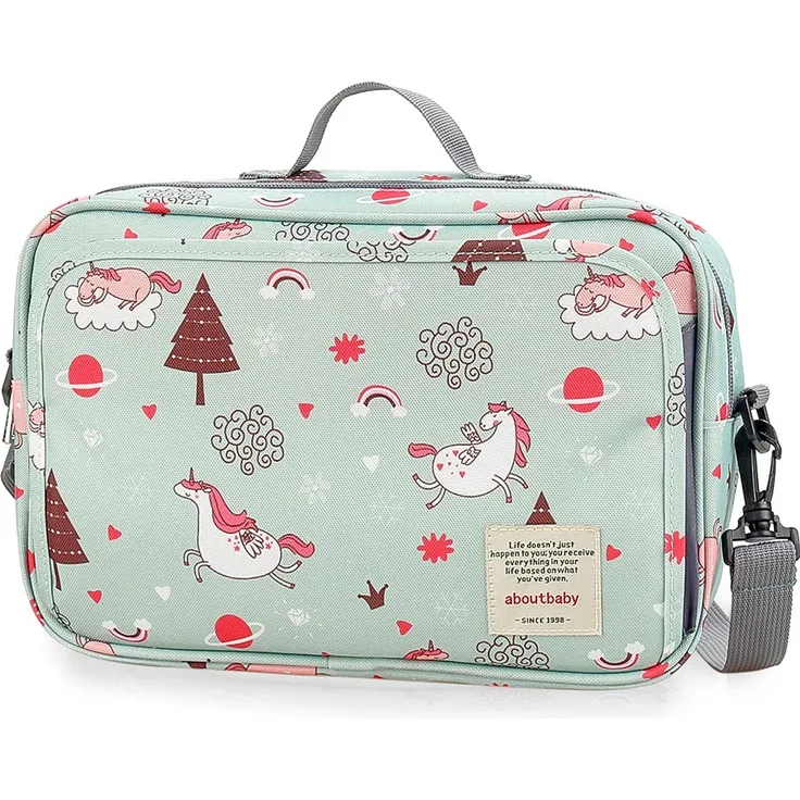 SONARIN Kinderwagen Organizer Buggy Organizer,Buggy Kinderwagentasche mit Getränkehalter,2 x Kinderwagenhaken,Schultergurt Wird als Handtasche verwendet,Universal Fit Alle Buggy Modelle(Grün)
