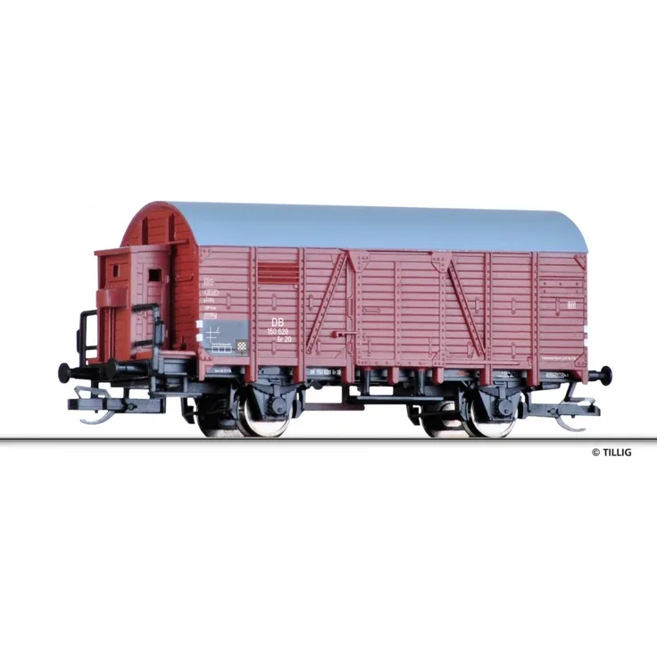 Tillig 17122 Gedeckter Güterwagen Gr 20 der DB - Spur TT - Neu