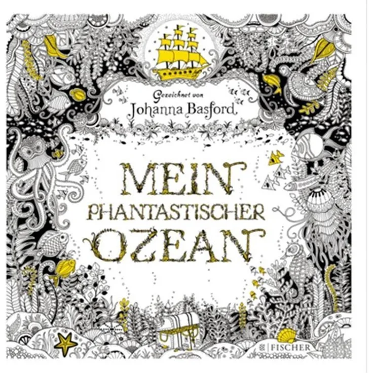 Mein phantastischer Ozean - Malbuch