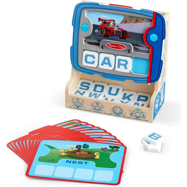 Melissa & Doug PAW Patrol Welpenblock Sehen & Buchstabieren | Holzspielzeug | Alphabet lernen für Kinder | Entwicklungsspiel | 3+ | Geschenk für Jungen oder Mädchen | FSC-zertifizierte Materialien