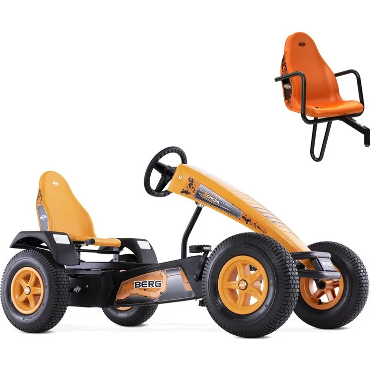 BERG Gokart X-Cross BFR-3 mit Gangschaltung inkl. Soziussitz