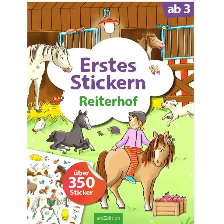 Erstes Stickern - Reiterhof