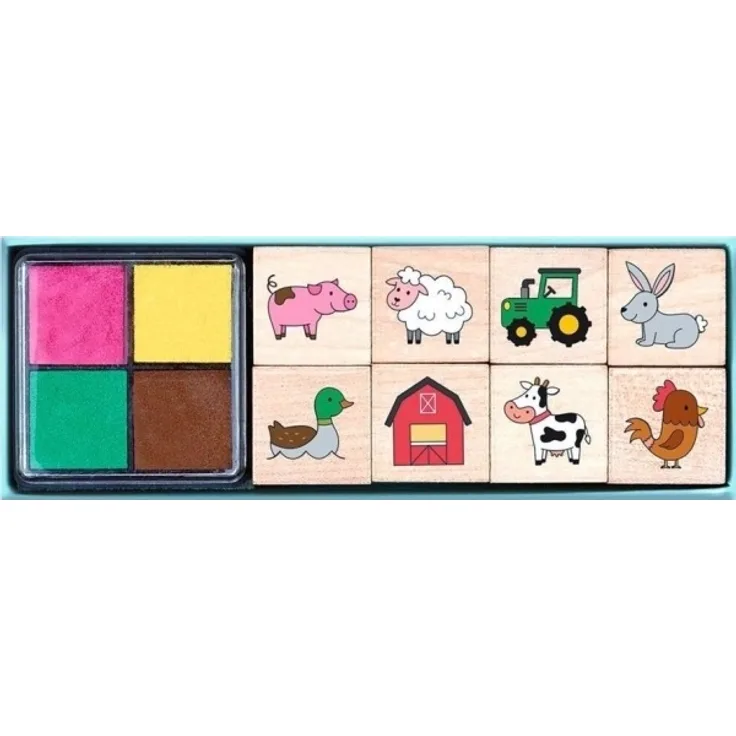 Moses Wooden Stamps - Animals on the Farm