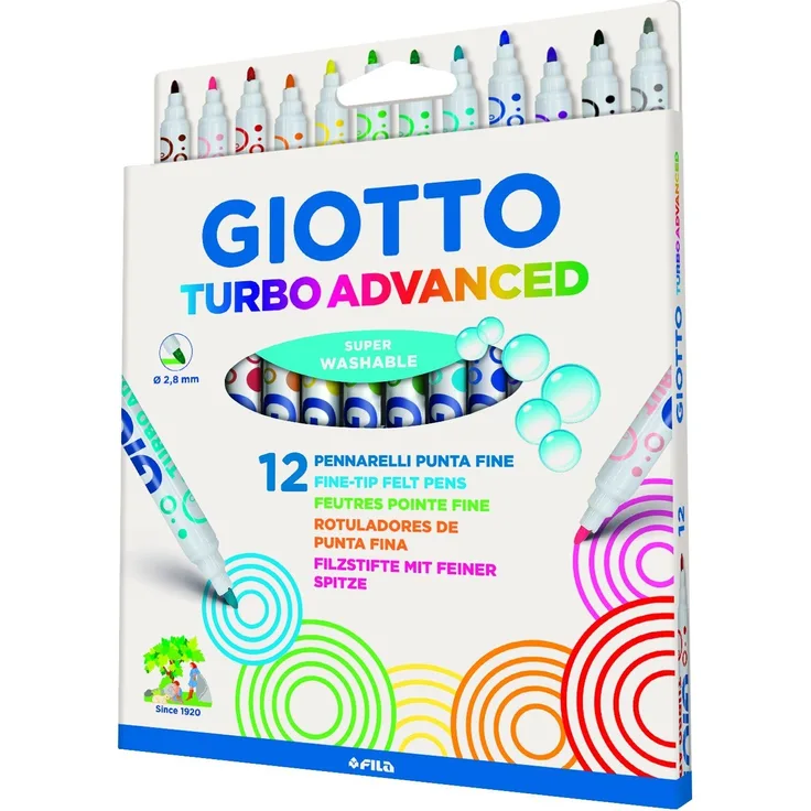 Giotto Turbo Advanced Mehrfarbig Filzstift Stifte Mehrfarbig Mehrfarbig