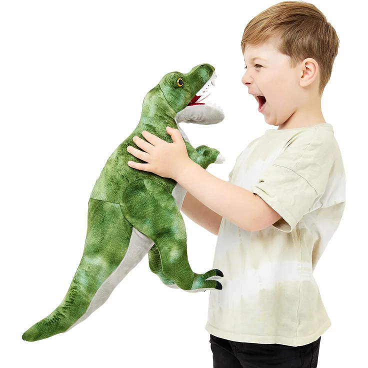 Zappi Co Weich gefülltes Kuscheltier für Kinder T-rex (Grün) Plüschtier (48-50 cm Höhe) Safari-Tiere Kollektion Plüschteddy Neugeborenes erstes Kind